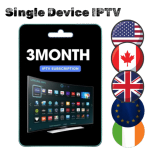 3-month IPTV subscription for 1 device
